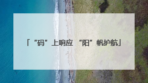 “码”上响应 “阳”帆护航