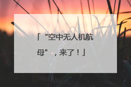 “空中无人机航母”，来了！