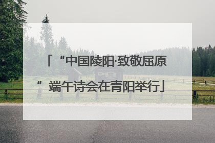 “中国陵阳·致敬屈原”端午诗会在青阳举行