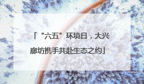 “六五”环境日，大兴廊坊携手共赴生态之约