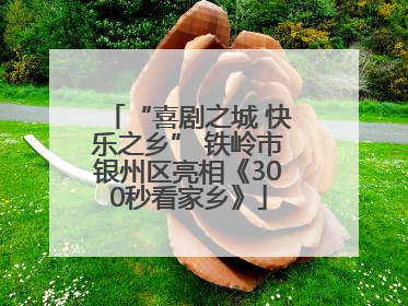 “喜剧之城 快乐之乡” 铁岭市银州区亮相《300秒看家乡》