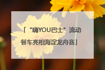 “嗨YOU巴士”流动餐车亮相海淀龙舟赛