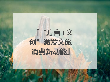 “方言+文创”激发文旅消费新动能
