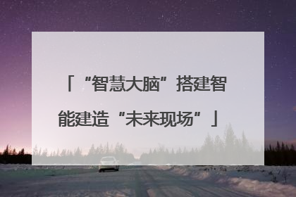 “智慧大脑”搭建智能建造“未来现场”