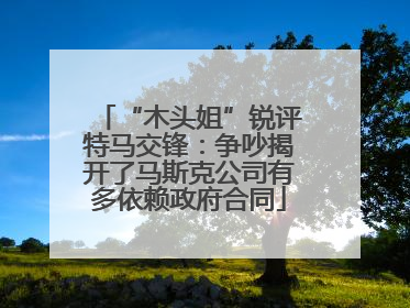 “木头姐”锐评特马交锋：争吵揭开了马斯克公司有多依赖政府合同
