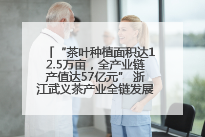 “茶叶种植面积达12.5万亩，全产业链产值达57亿元” 浙江武义茶产业全链发展“加速度”