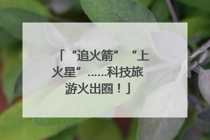 “追火箭”“上火星”……科技旅游火出圈！
