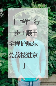 “鲜”行一步！顺丰全程护航东莞荔枝进京