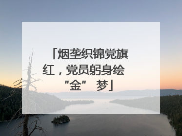 烟垄织锦党旗红，党员躬身绘 “金” 梦