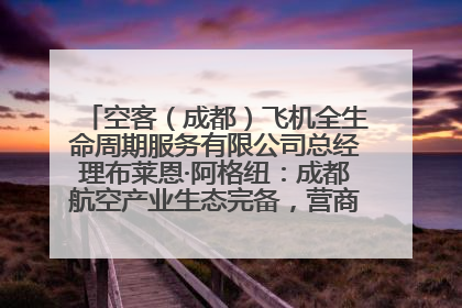 空客（成都）飞机全生命周期服务有限公司总经理布莱恩·阿格纽：成都航空产业生态完备，营商环境优势显著