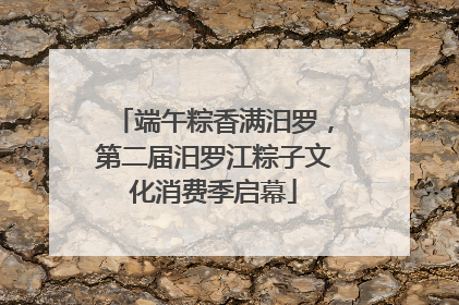 端午粽香满汨罗，第二届汨罗江粽子文化消费季启幕