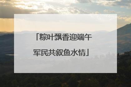 粽叶飘香迎端午 军民共叙鱼水情