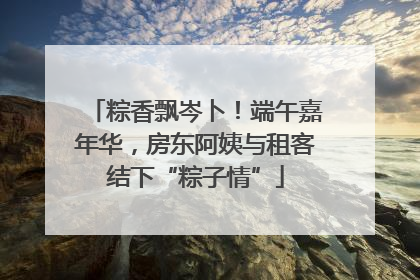 粽香飘岑卜！端午嘉年华，房东阿姨与租客结下“粽子情”