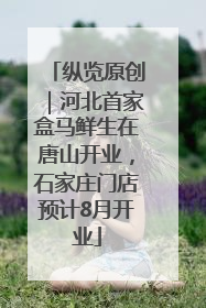 纵览原创｜河北首家盒马鲜生在唐山开业，石家庄门店预计8月开业