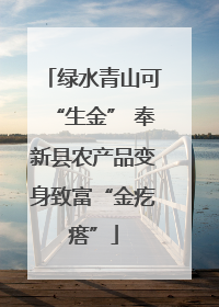 绿水青山可“生金” 奉新县农产品变身致富“金疙瘩”