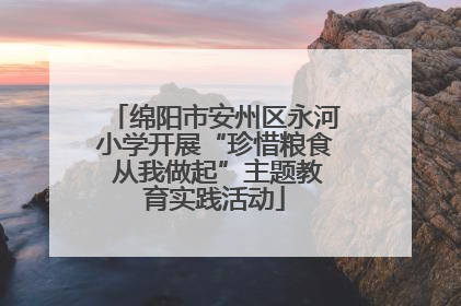 绵阳市安州区永河小学开展“珍惜粮食 从我做起”主题教育实践活动