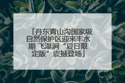 丹东青山沟国家级自然保护区迎来丰水期 飞瀑涧“夏日限定版”震撼登场
