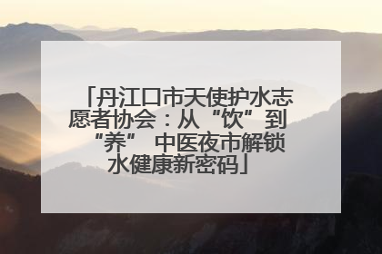 丹江口市天使护水志愿者协会：从“饮”到“养” 中医夜市解锁水健康新密码