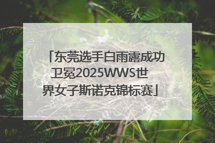 东莞选手白雨露成功卫冕2025WWS世界女子斯诺克锦标赛