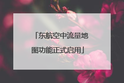 东航空中流量地图功能正式启用