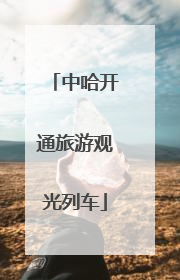 中哈开通旅游观光列车