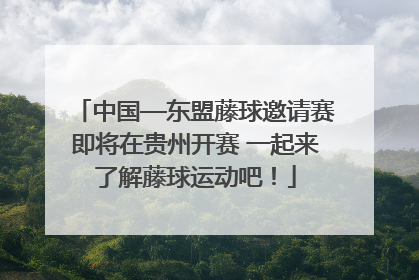 中国—东盟藤球邀请赛即将在贵州开赛 一起来了解藤球运动吧！
