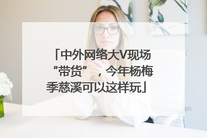 中外网络大V现场“带货”，今年杨梅季慈溪可以这样玩