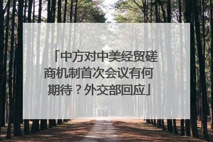 中方对中美经贸磋商机制首次会议有何期待？外交部回应