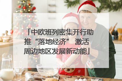 中欧班列密集开行助推“落地经济” 激活周边地区发展新动能