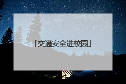 交通安全进校园