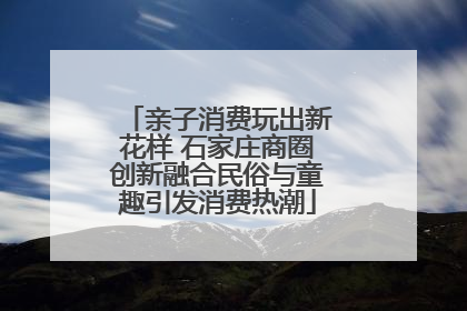 亲子消费玩出新花样 石家庄商圈创新融合民俗与童趣引发消费热潮