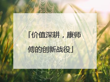 价值深耕，康师傅的创新战役