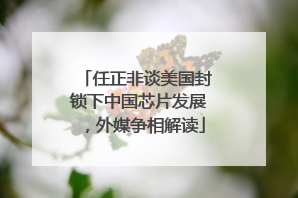 任正非谈美国封锁下中国芯片发展，外媒争相解读
