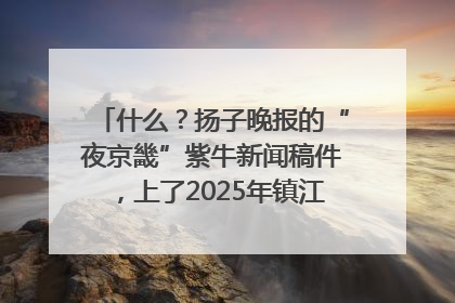 什么？扬子晚报的“夜京畿”紫牛新闻稿件，上了2025年镇江中考模拟卷！