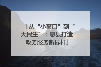 从“小窗口”到“大民生”：息县打造政务服务新标杆