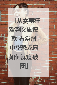 从赛事狂欢到文旅爆款 看常州中华恐龙园如何深度破圈