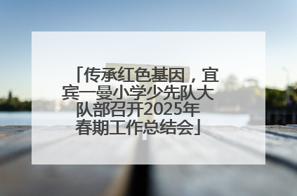 传承红色基因，宜宾一曼小学少先队大队部召开2025年春期工作总结会