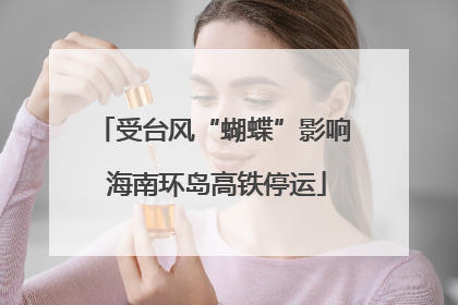 受台风“蝴蝶”影响 海南环岛高铁停运