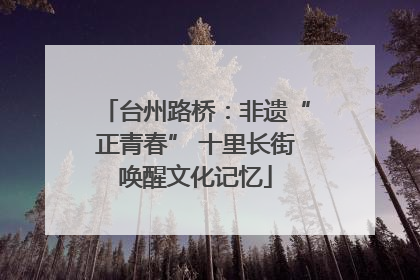 台州路桥：非遗“正青春” 十里长街唤醒文化记忆