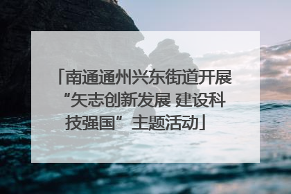 南通通州兴东街道开展“矢志创新发展 建设科技强国”主题活动