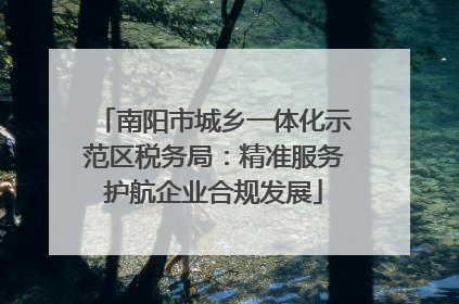 南阳市城乡一体化示范区税务局：精准服务护航企业合规发展