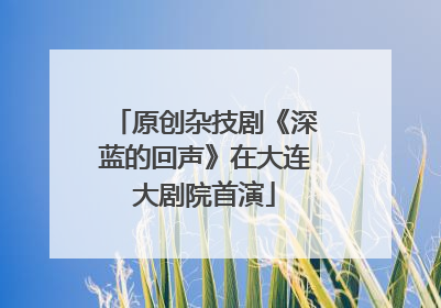 原创杂技剧《深蓝的回声》在大连大剧院首演