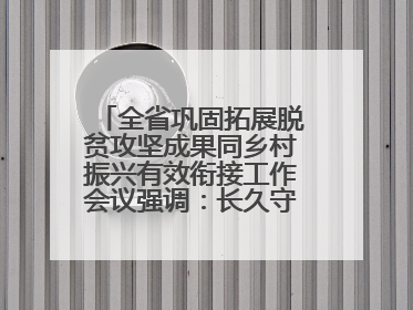 全省巩固拓展脱贫攻坚成果同乡村振兴有效衔接工作会议强调：长久守牢不发生规模性返贫致贫底线 王宁出席并讲话 王予波主持