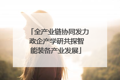 全产业链协同发力 政企产学研共探智能装备产业发展