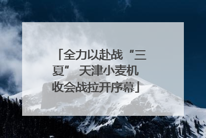 全力以赴战“三夏” 天津小麦机收会战拉开序幕