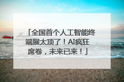 全国首个人工智能终端展太顶了！AI疯狂席卷，未来已来！
