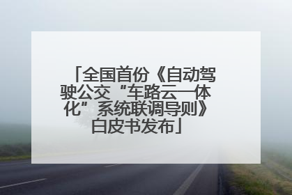 全国首份《自动驾驶公交“车路云一体化”系统联调导则》白皮书发布