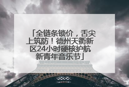 全链条锁价，舌尖上筑防！德州天衢新区24小时硬核护航新青年音乐节