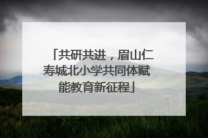 共研共进，眉山仁寿城北小学共同体赋能教育新征程