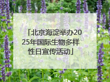 北京海淀举办2025年国际生物多样性日宣传活动